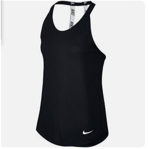 Nike Black Breathe Tank Elastica